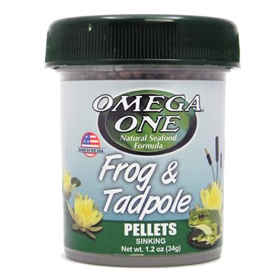 Omega One Frog and Tadpole Pellets 1.2oz Click for larger image