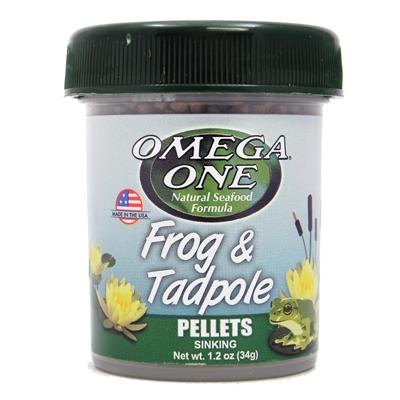 Omega One Frog and Tadpole Pellets 1.2oz Click for larger image Omega One Frog and Tadpole Pellets 1.2oz Click for larger image