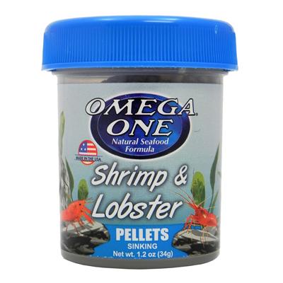 Omega One Shrimp and Lobster Pellets 1.2-oz Click for larger image Omega One Shrimp and Lobster Pellets 1.2-oz Click for larger image