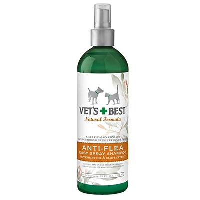Vets Best Natural Anti-Flea Spray Shampoo 16oz Click for larger image Vets Best Natural Anti-Flea Spray Shampoo 16oz Click for larger image