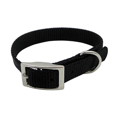 Nylon Dog Collar 5/8 inch Black 12-inch Nylon Dog Collar 5/8 inch Black 12-inch