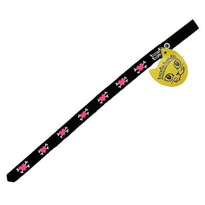 Beastie Band Cat Collar Hearts and Crossbones Click for larger image