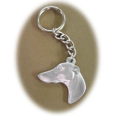 Pewter Key Chain I Love My Greyhound Click for larger image
