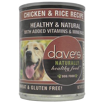 Dave's Naturally Healthy Chicken and Rice Canned 13oz case Dave's Naturally Healthy Chicken and Rice Canned 13oz case