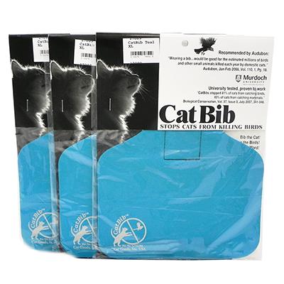 CatBib WildBird Saver Teal Big 3 pack Click for larger image CatBib WildBird Saver Teal Big 3 pack Click for larger image