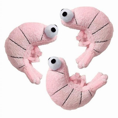Sushi Pink Shrimp Catnip Cat Toy 3 pack Click for larger image Sushi Pink Shrimp Catnip Cat Toy 3 pack Click for larger image