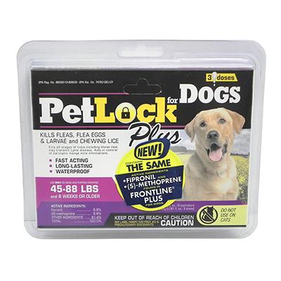 PetlockTopical Flea and Tick Treatment Large Dogs 3-pack PetlockTopical Flea and Tick Treatment Large Dogs 3-pack
