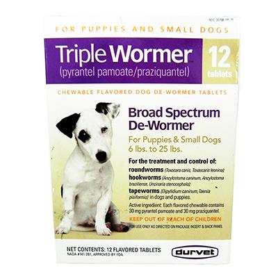 Durvet Triple Wormer Puppy and Small Dog 12 Pack Durvet Triple Wormer Puppy and Small Dog 12 Pack