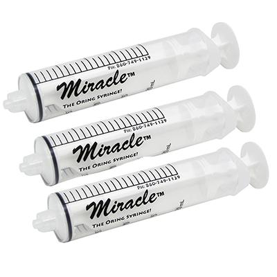 Miracle 10cc Luer Lock Tip O-Ring Handfeeding Syringe 3 Pack Miracle 10cc Luer Lock Tip O-Ring Handfeeding Syringe 3 Pack