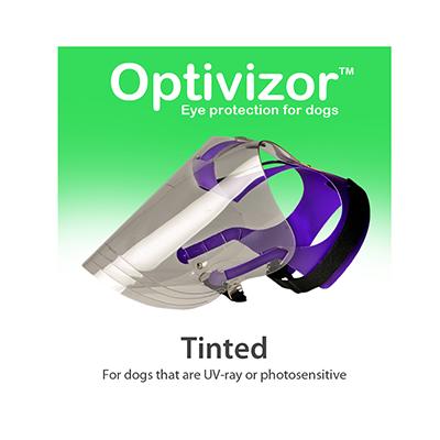 Optivizor Tinted U.V. Ray Eye Protection for Dogs Large Size Click for larger image Optivizor Tinted U.V. Ray Eye Protection for Dogs Large Size Click for larger image