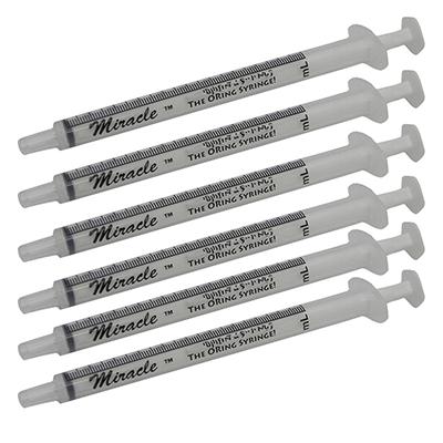 Miracle 1cc Slip Tip O-Ring Handfeeding Syringe 6 Pack Miracle 1cc Slip Tip O-Ring Handfeeding Syringe 6 Pack