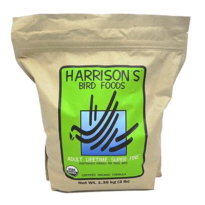 Harrison's Adult Lifetime Super Fine Organic Bird Food 3-Lb. Harrison's Adult Lifetime Super Fine Organic Bird Food 3-Lb.