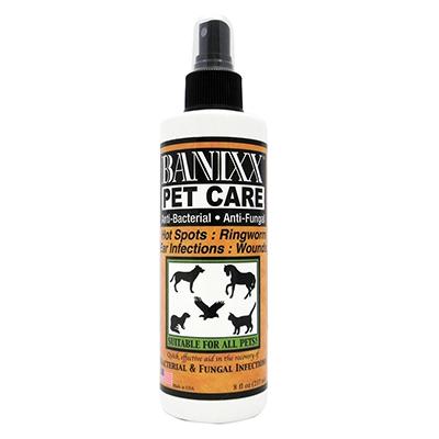 Banixx Anti-Bacterial and Fungal Wound Care Spray 8oz. Click for larger image Banixx Anti-Bacterial and Fungal Wound Care Spray 8oz. Click for larger image