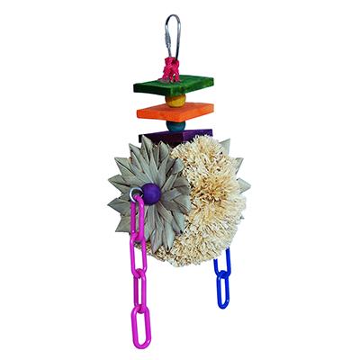 Super Bird Corn Husk Wheel Bird Toy for Sm. to Medium Birds Click for larger image Super Bird Corn Husk Wheel Bird Toy for Sm. to Medium Birds Click for larger image