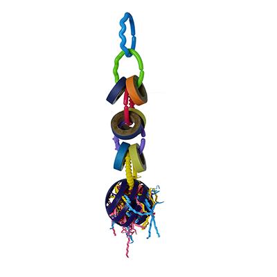 Super Bird Fiesta Foraging Ball Bird Toy for Larger Birds Super Bird Fiesta Foraging Ball Bird Toy for Larger Birds