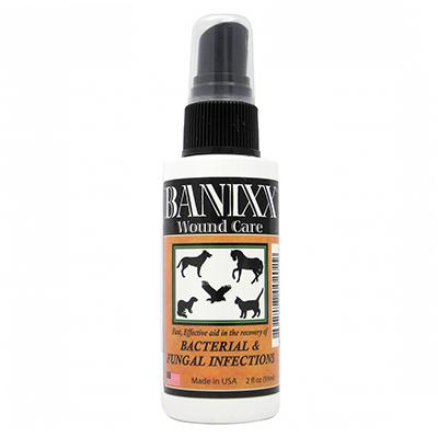 Banixx Anti Bacterial and Fungal Wound Care Spray 2oz. Click for larger image Banixx Anti Bacterial and Fungal Wound Care Spray 2oz. Click for larger image