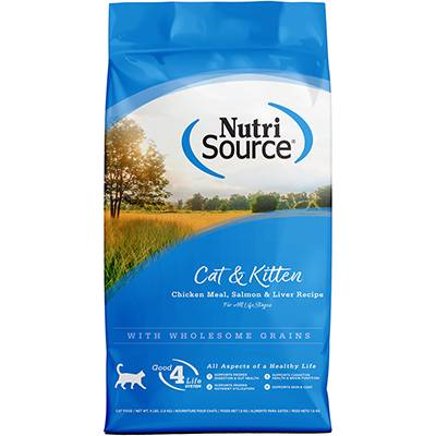 NutriSource Chicken Salmon Cat and Kitten Food 6.6Lb. NutriSource Chicken Salmon Cat and Kitten Food 6.6Lb.
