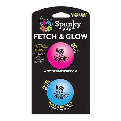 Spunky Pup Fetch and Glow Dog Ball Small Dog Toy Spunky Pup Fetch and Glow Dog Ball Small Dog Toy