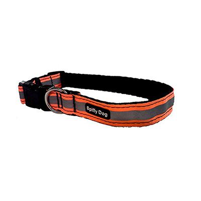 Spiffy Dog Large Orange Reflective Air Collar for Dogs Click for larger image