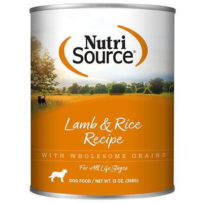 NutriSource Dog Lamb and Rice Dog Food 12-13oz. cans NutriSource Dog Lamb and Rice Dog Food 12-13oz. cans