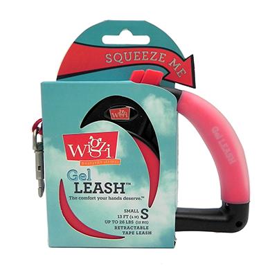 Wigzi Small Red Retractable Leash with Gel Handle  Click for larger image