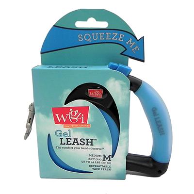 Wigzi Medium Blue Retractable Leash with Gel Handle Click for larger image Wigzi Medium Blue Retractable Leash with Gel Handle Click for larger image