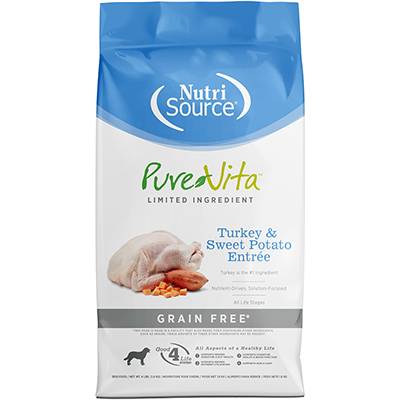 PureVita Dog Grain Free Turkey and Sweet Potato Dog Food 5Lb Click for larger image PureVita Dog Grain Free Turkey and Sweet Potato Dog Food 5Lb Click for larger image