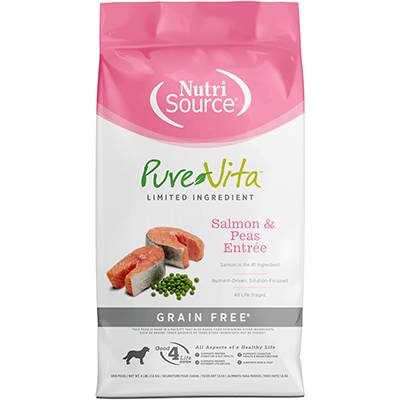 PureVita Dog Grain Free Salmon and Peas Dog Food 5Lb. PureVita Dog Grain Free Salmon and Peas Dog Food 5Lb.