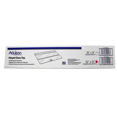 Aqueon Hinged Glass Top for 10G Aquarium 20 x 10-inch Click for larger image Aqueon Hinged Glass Top for 10G Aquarium 20 x 10-inch Click for larger image