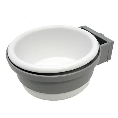 Bolt-On Animal Cage Crock Large 28 oz White Click for larger image