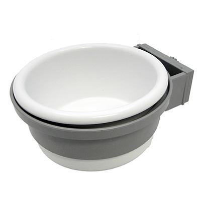 Bolt-On Animal Cage Crock Large White 28 oz 3 pack Click for larger image