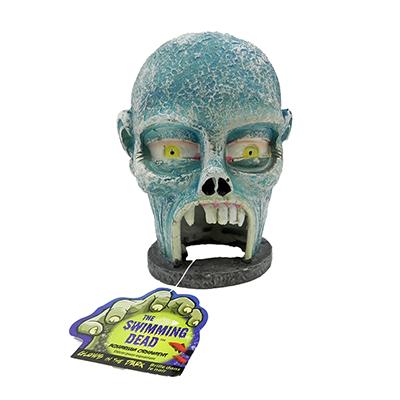 Zombie Skull Glow Hide-Away Aquarium Ornament Zombie Skull Glow Hide-Away Aquarium Ornament