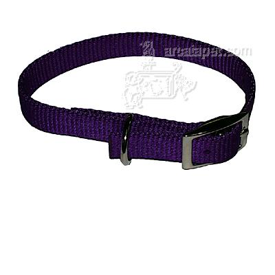 Nylon Dog Collar 5/8 inch Purple 16-inch Nylon Dog Collar 5/8 inch Purple 16-inch