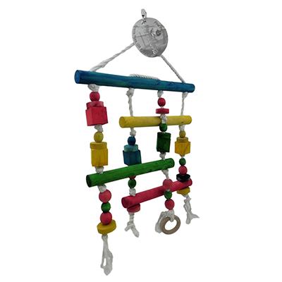 ParroTopia Double Decker Natural Large Bird Toy Click for larger image
