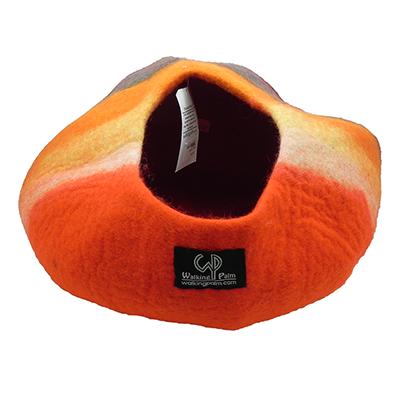 Walking Palm Handmade Wool Cat Cave Western Sunset Walking Palm Handmade Wool Cat Cave Western Sunset