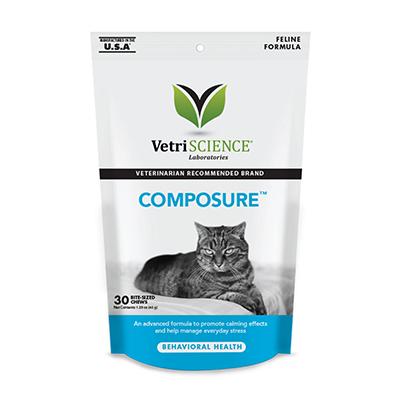 Composure Feline Bite-Sized Calming Chews Click for larger image Composure Feline Bite-Sized Calming Chews Click for larger image