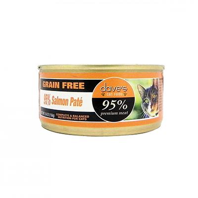 Dave's 95% Salmon Cat 5oz can each Dave's 95% Salmon Cat 5oz can each