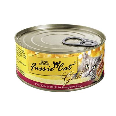 Fussie Cat Chicken and Beef Canned Cat Food 2.8 oz case Fussie Cat Chicken and Beef Canned Cat Food 2.8 oz case