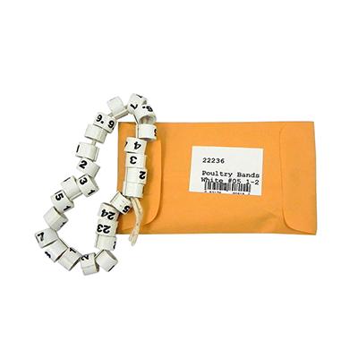 Pigeon Numbered Leg Bands White Size 5 Numbered 1-25 Click for larger image Pigeon Numbered Leg Bands White Size 5 Numbered 1-25 Click for larger image