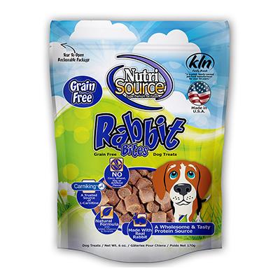 NutriSource Grain Free Rabbit Bites 6oz Click for larger image NutriSource Grain Free Rabbit Bites 6oz Click for larger image