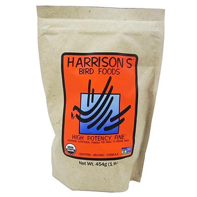Harrisons High Potency Fine Organic Bird Food 1-Lb. Click for larger image Harrisons High Potency Fine Organic Bird Food 1-Lb. Click for larger image