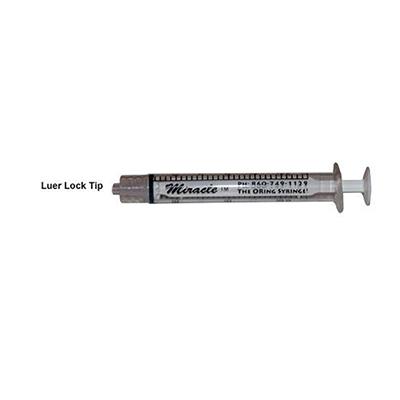Miracle 3cc Luer Lock Tip O-Ring Handfeeding Syringe Click for larger image Miracle 3cc Luer Lock Tip O-Ring Handfeeding Syringe Click for larger image