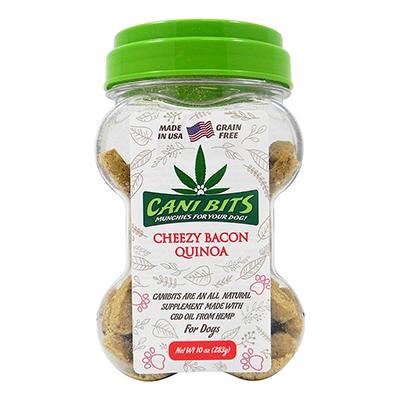 Cani Bits CBD Cheezy Bacon Quinoa 10oz Dog Treat Cani Bits CBD Cheezy Bacon Quinoa 10oz Dog Treat