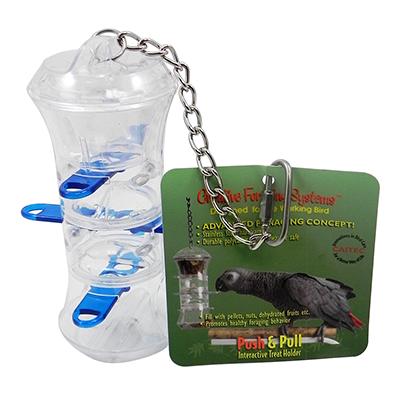 Push and Pull Foraging Interactive Bird Toy Click for larger image Push and Pull Foraging Interactive Bird Toy Click for larger image