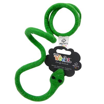 Wooly Wonks Felted Green Snake Cat Toy Wooly Wonks Felted Green Snake Cat Toy
