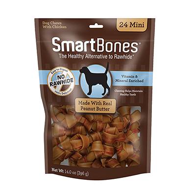 SmartBone Rawhide-Free Dog Treats Mini Bone 24 Pack Click for larger image SmartBone Rawhide-Free Dog Treats Mini Bone 24 Pack Click for larger image