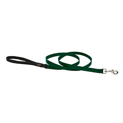 Lupine Nylon Dog Leash 4-foot x 1/2-inch Green Click for larger image
