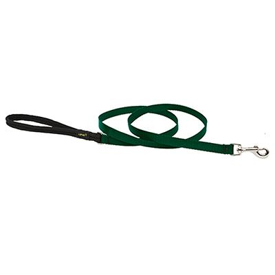 Lupine Nylon Dog Leash 6-foot x 1/2-inch Green Click for larger image