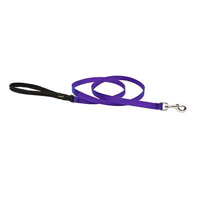 Lupine Nylon Dog Leash 4-foot x 1/2-inch Purple Click for larger image