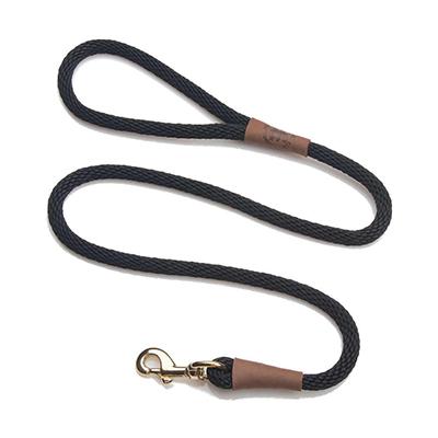 Mendota Large Black Snap Lead Dog Leash 6ft. Click for larger image Mendota Large Black Snap Lead Dog Leash 6ft. Click for larger image